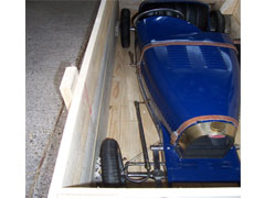 Imballaggi in legno speciale per auto