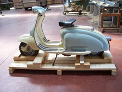 Imballaggi in legno speciale per motocicli